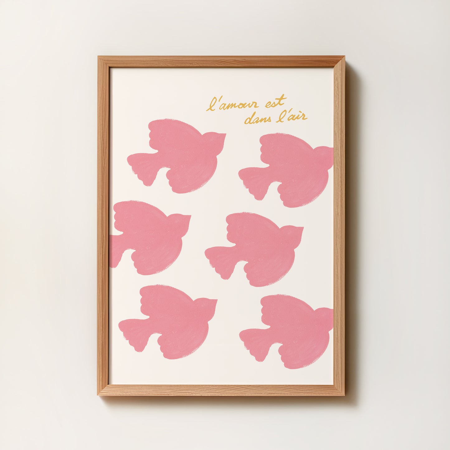 Affiche "L'amour est dans l'air" Oiseaux