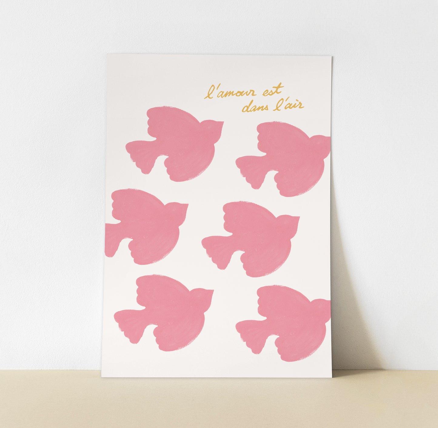 Affiche "L'amour est dans l'air" Oiseaux
