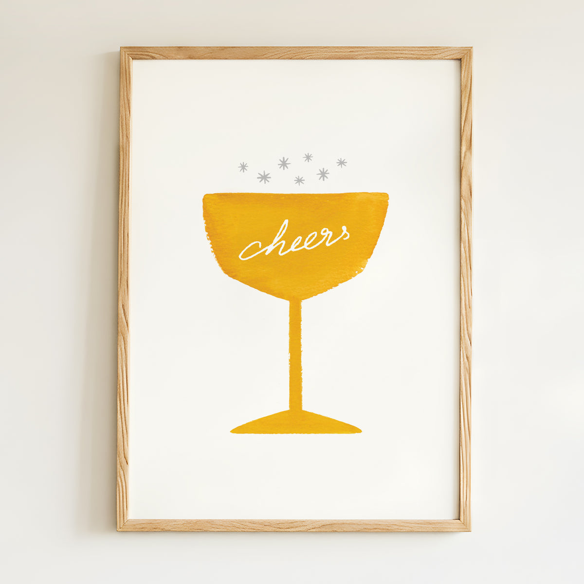 Affiche Champagne "Cheers"