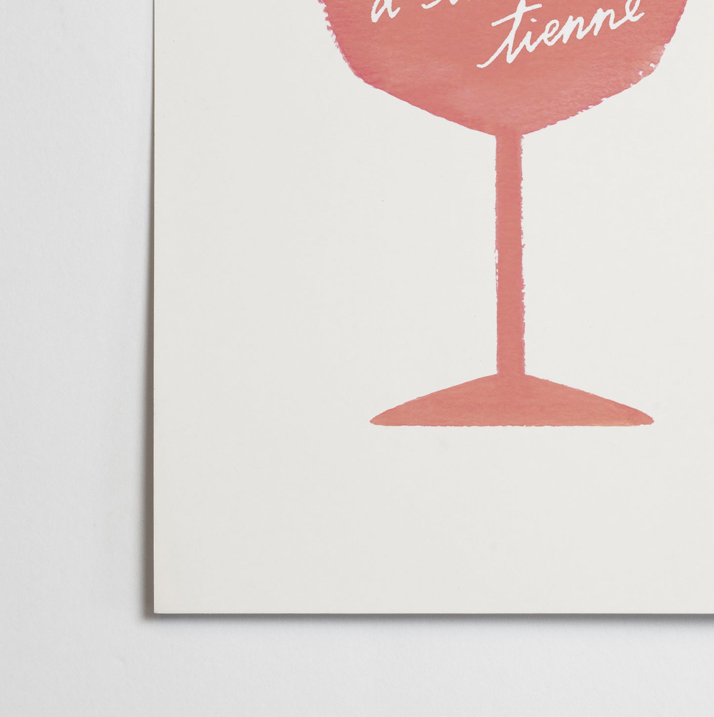 Affiche Champagne "A la tienne"