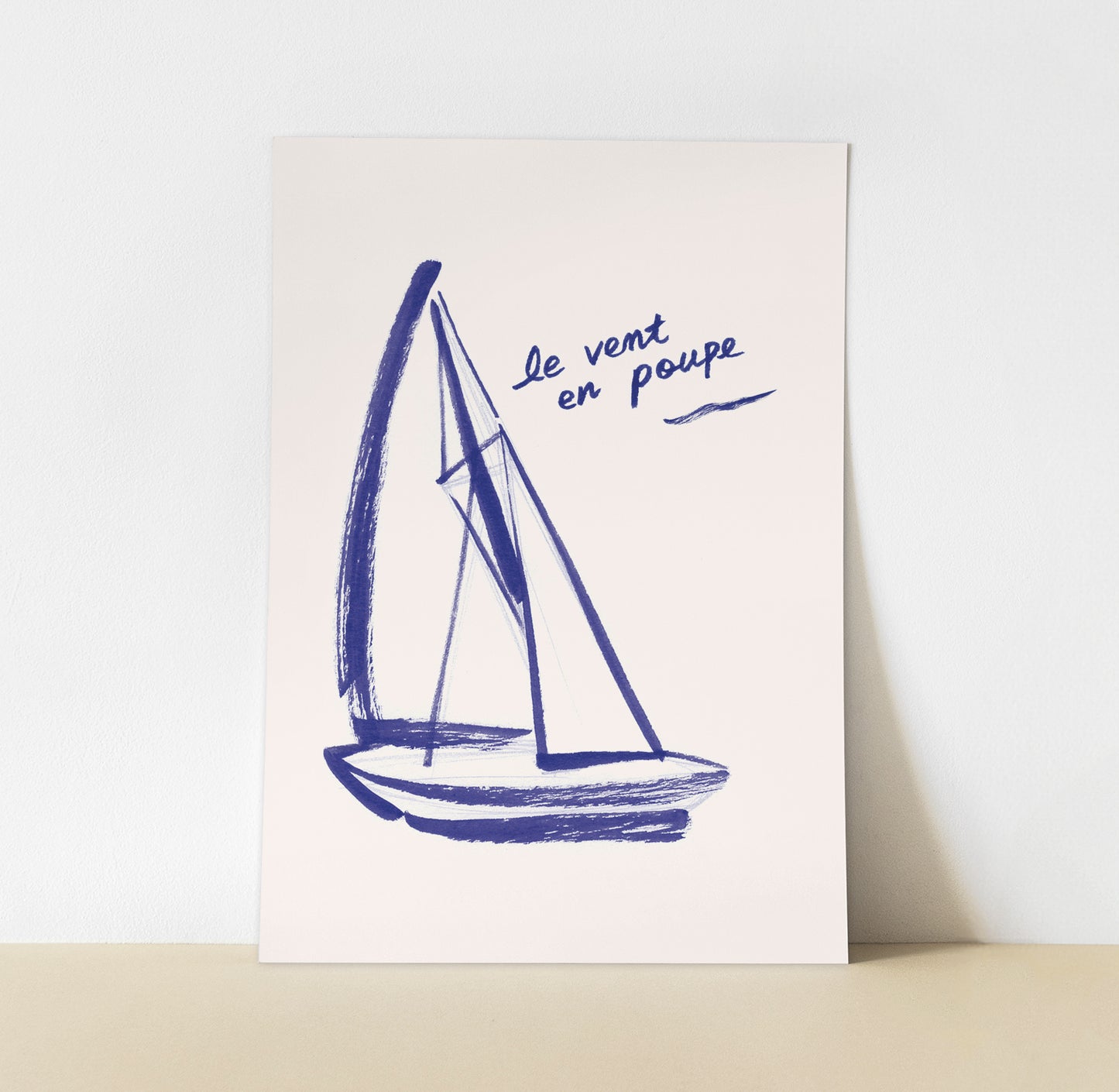 Affiche "Le vent en poupe"