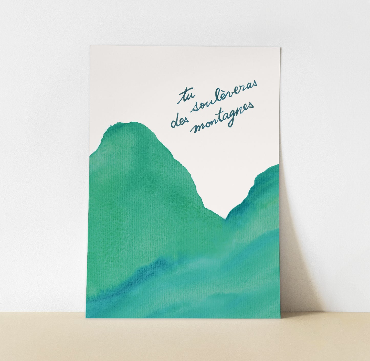 Affiche "Tu soulèveras des montagnes"