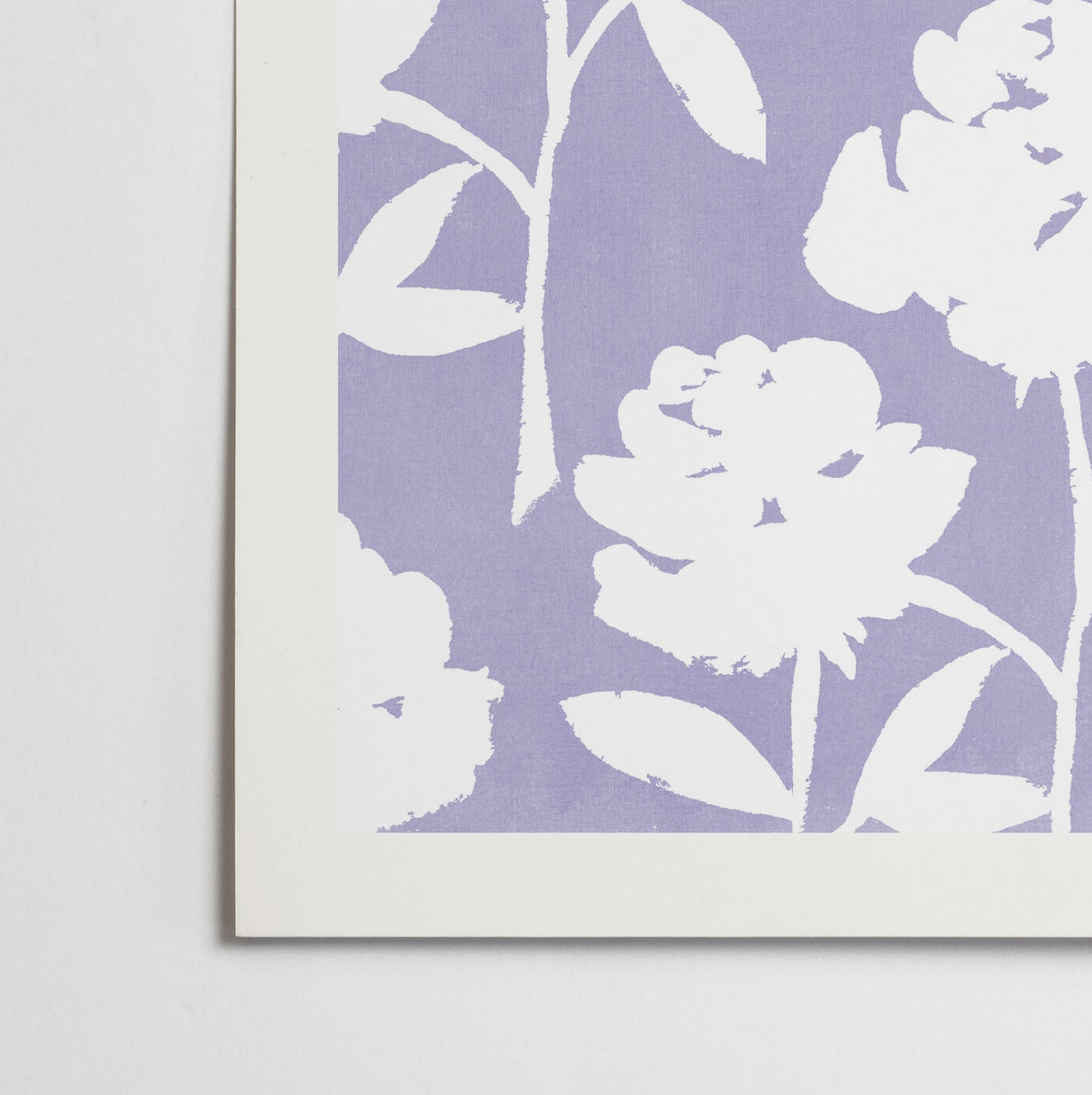 Affiche Motif Roses - Violet