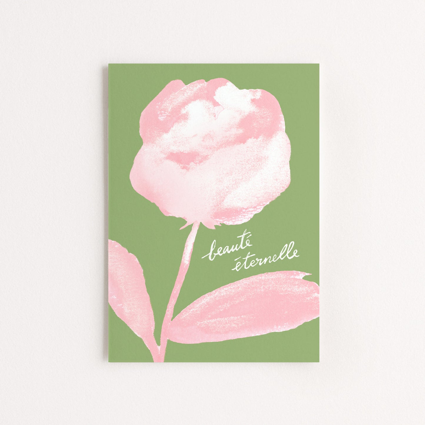 Carte d'art Pivoine "Beauté éternelle"
