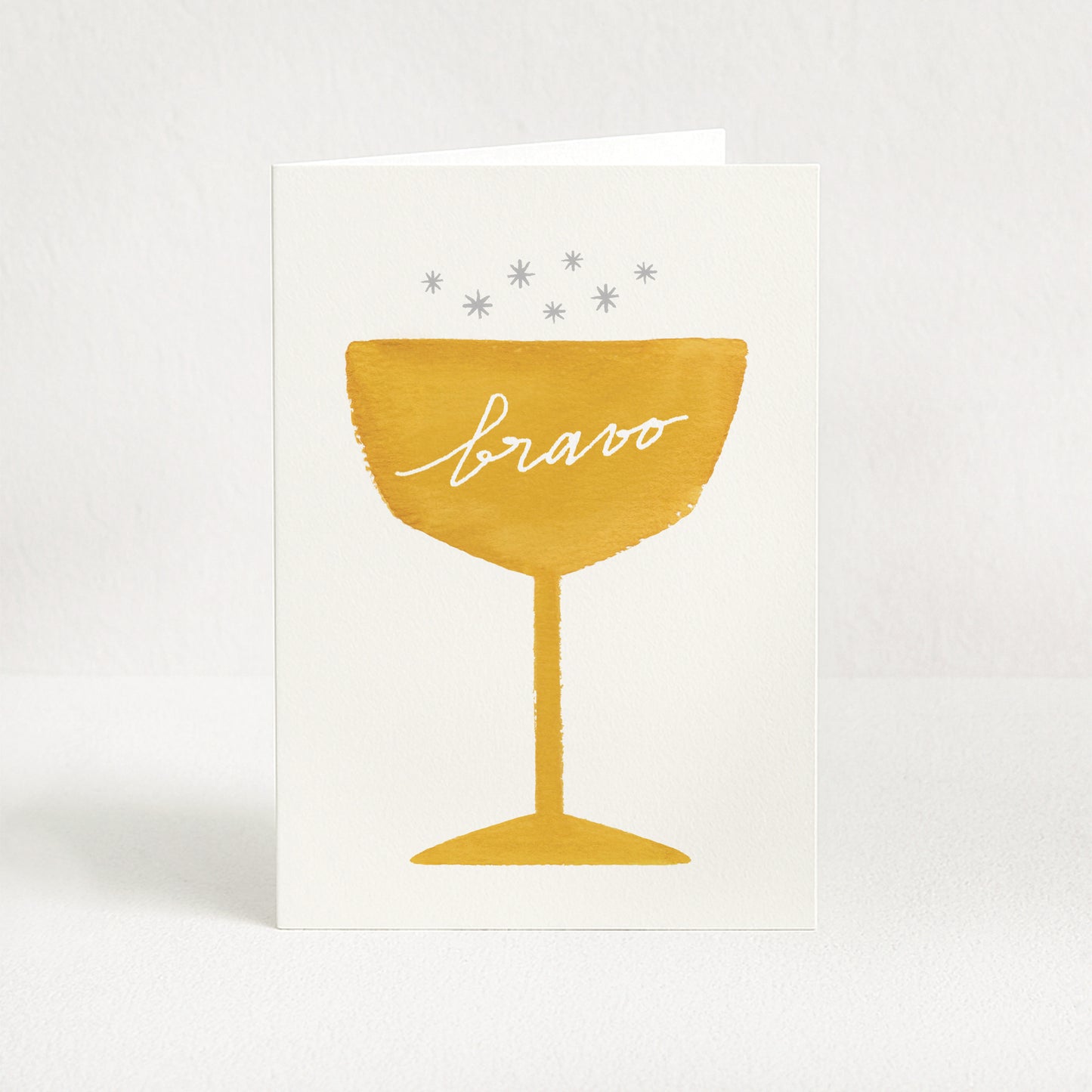 Carte de vœux Champagne "Bravo"