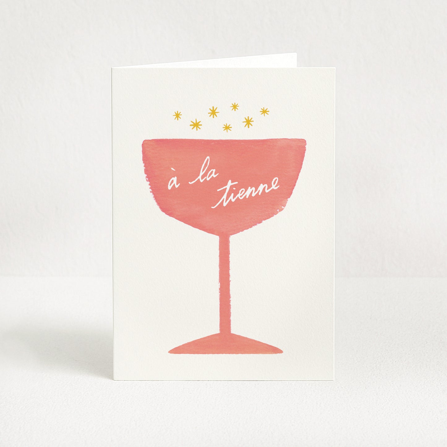 Carte de vœux Champagne "A la tienne"