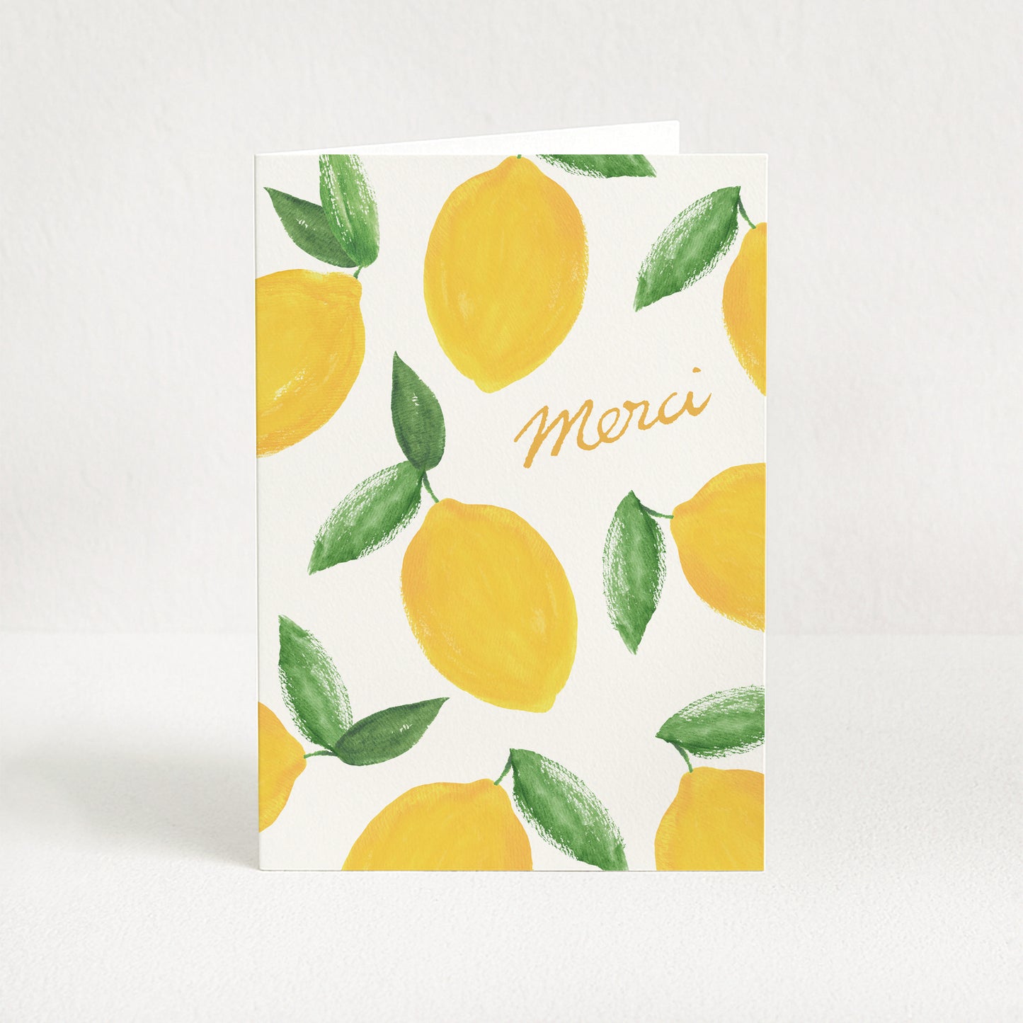 Carte de vœux Citrons "Merci"