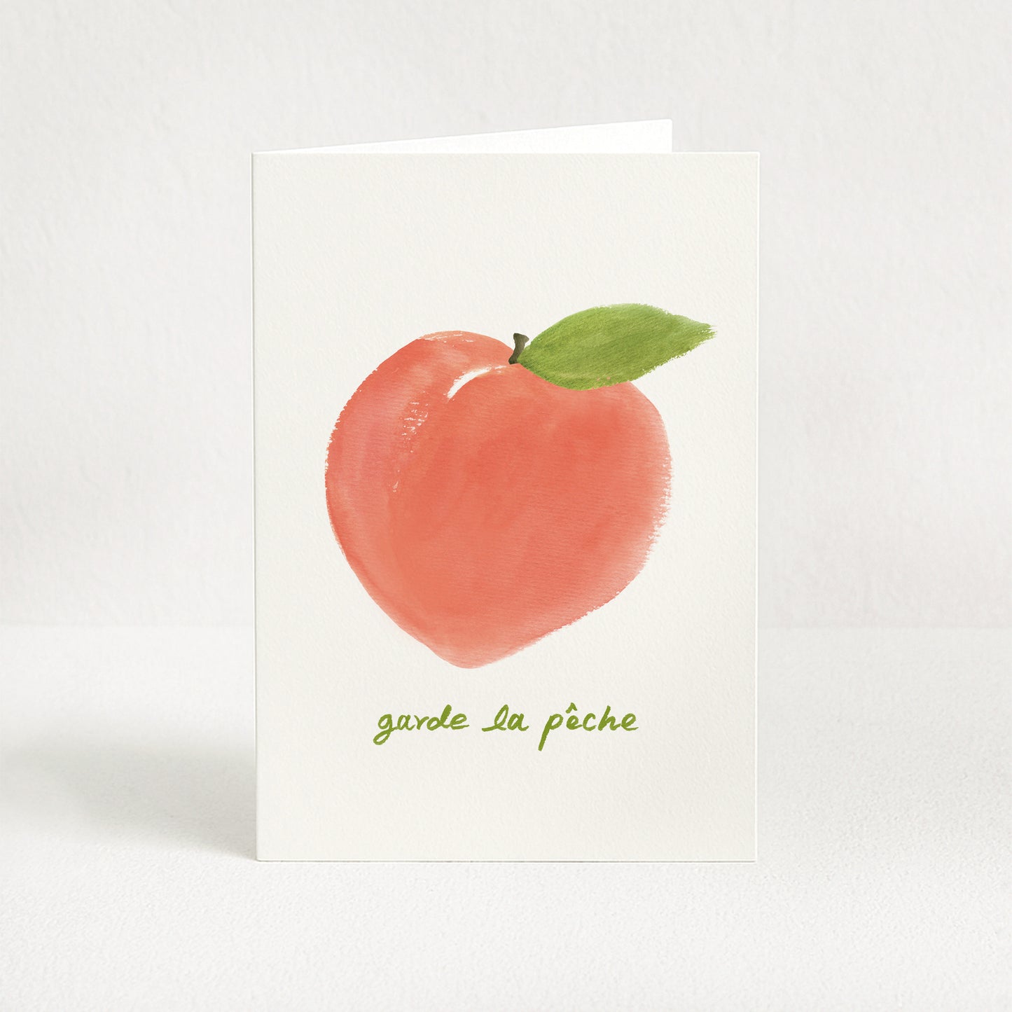 Carte de vœux "Garde la pêche"