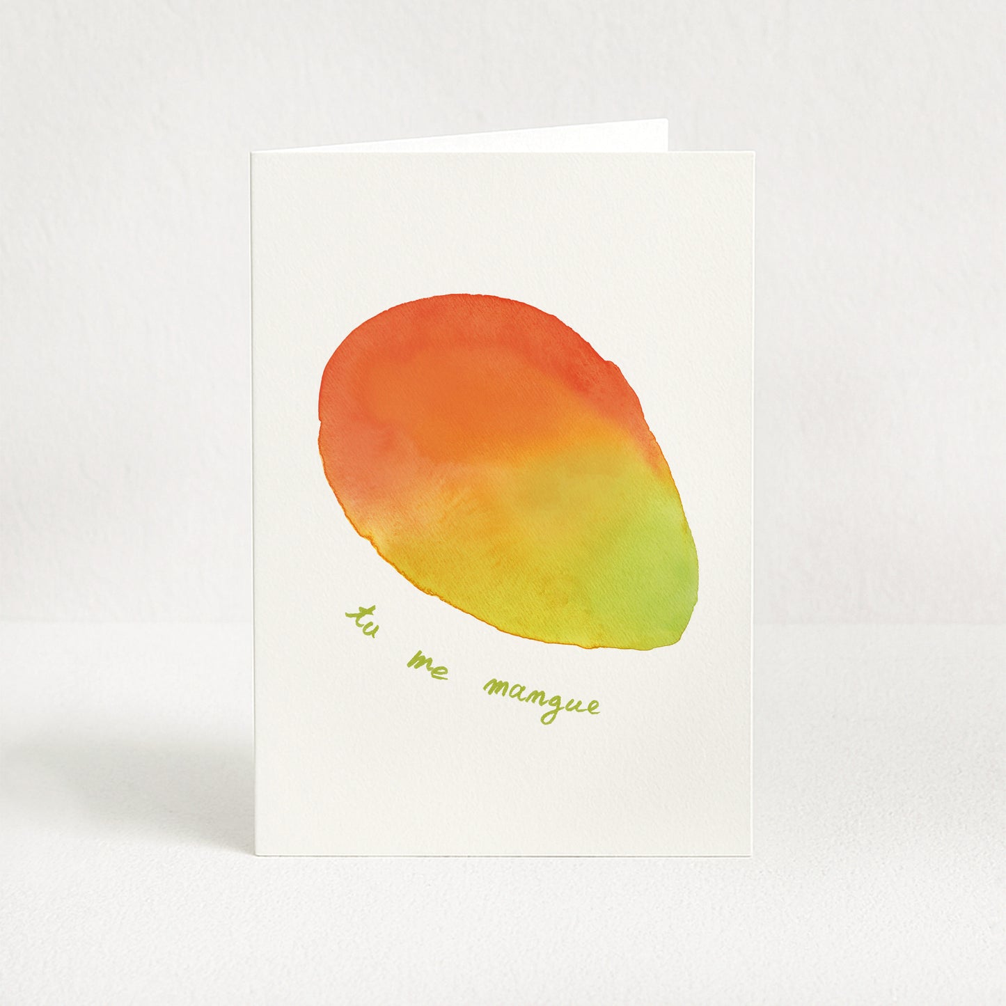 Carte de vœux "Tu me mangue"