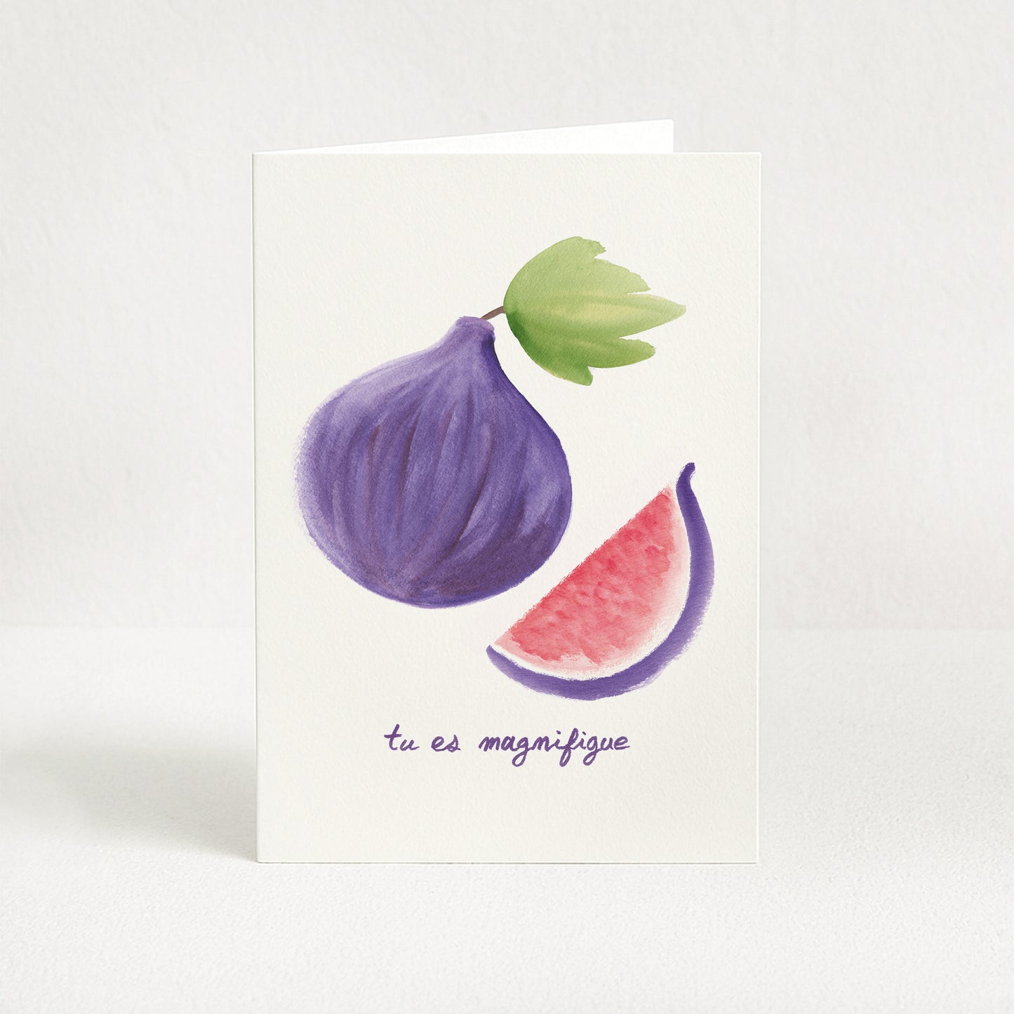 Carte de vœux Figue "Tu es magnifigue"