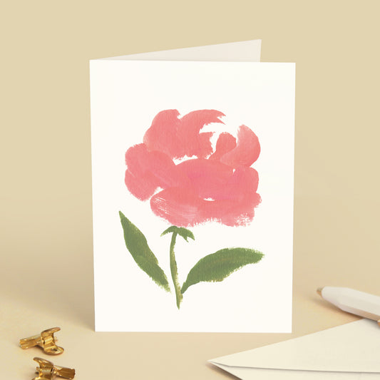 Carte de vœux Une Rose