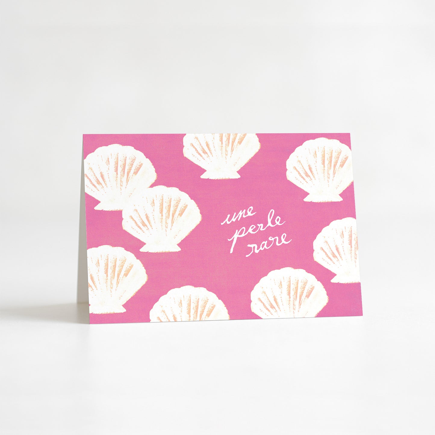 Carte de vœux "Une perle rare" - Rose