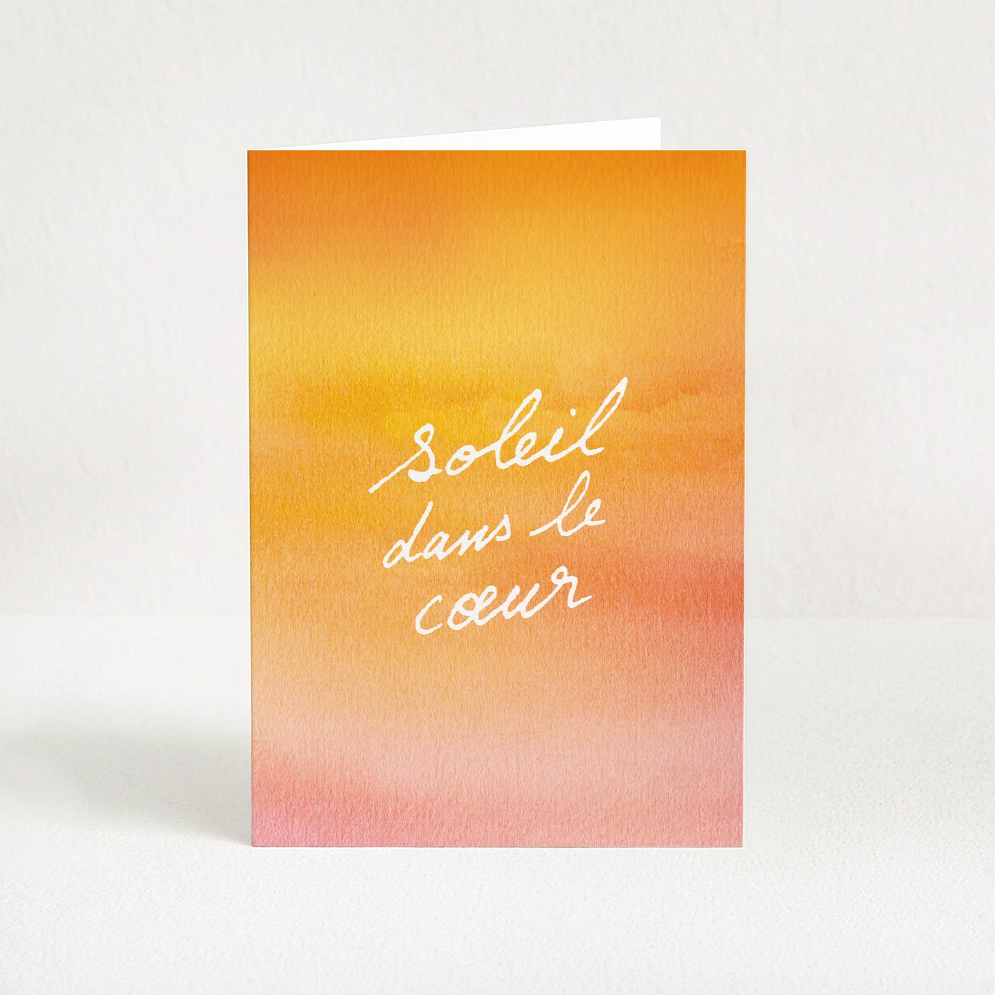 Carte de vœux "Soleil dans le coeur"