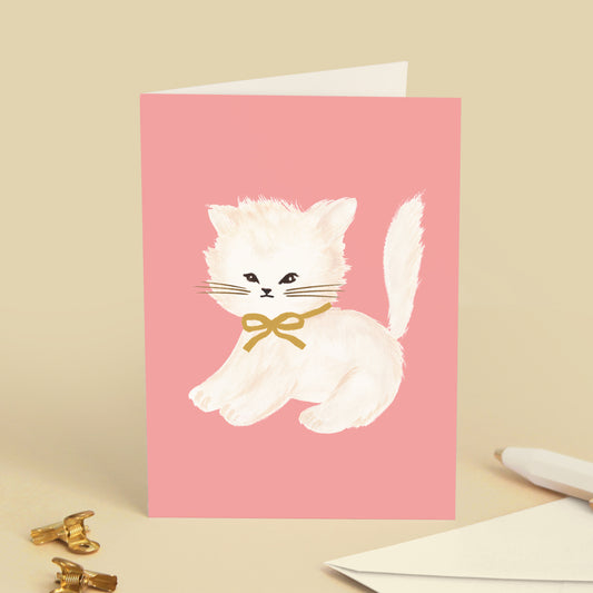 Carte de vœux Chaton