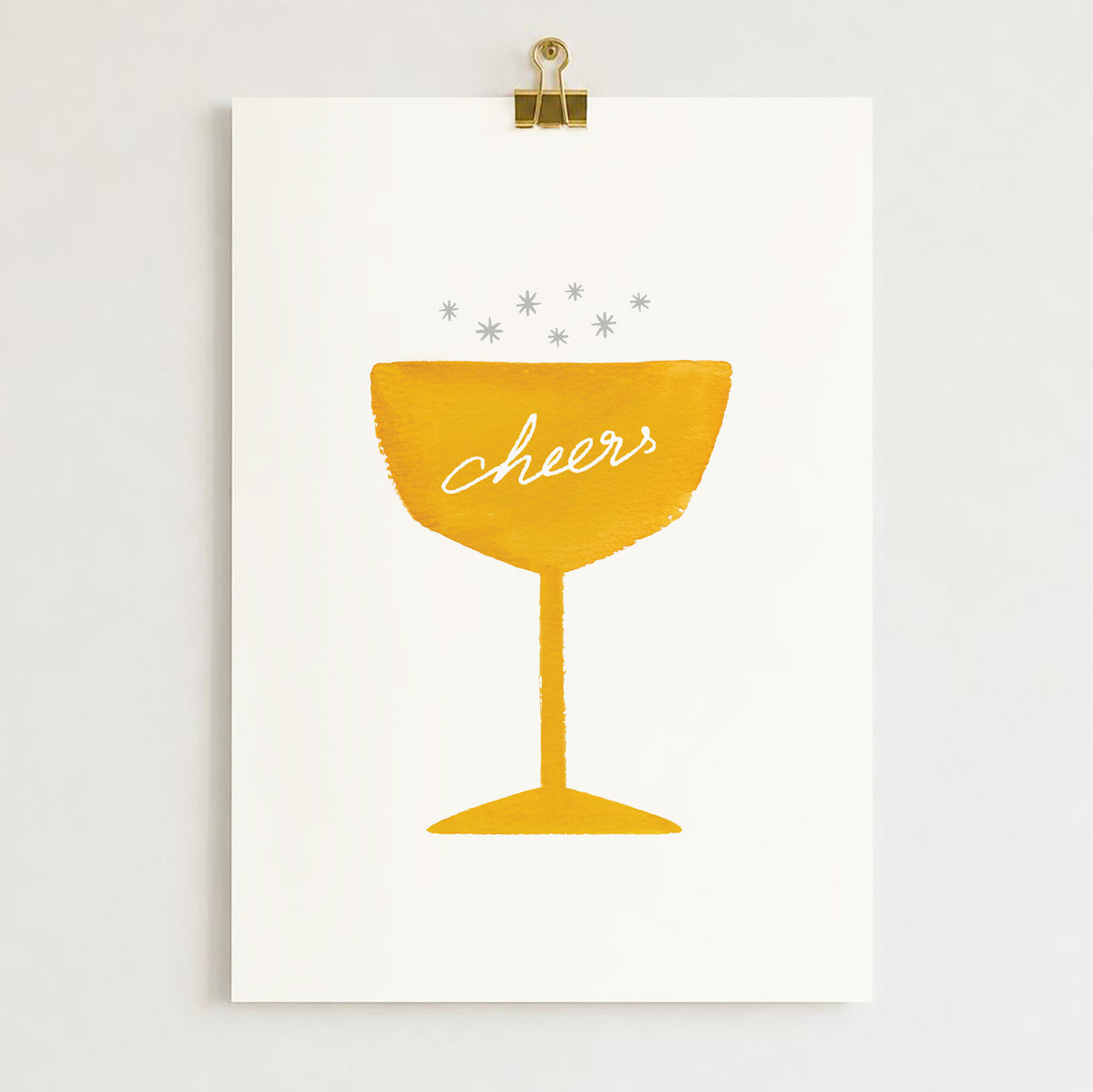 Affiche Champagne "Cheers"