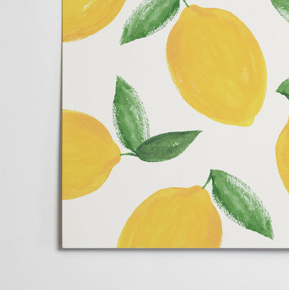 Affiche Motif Citrons