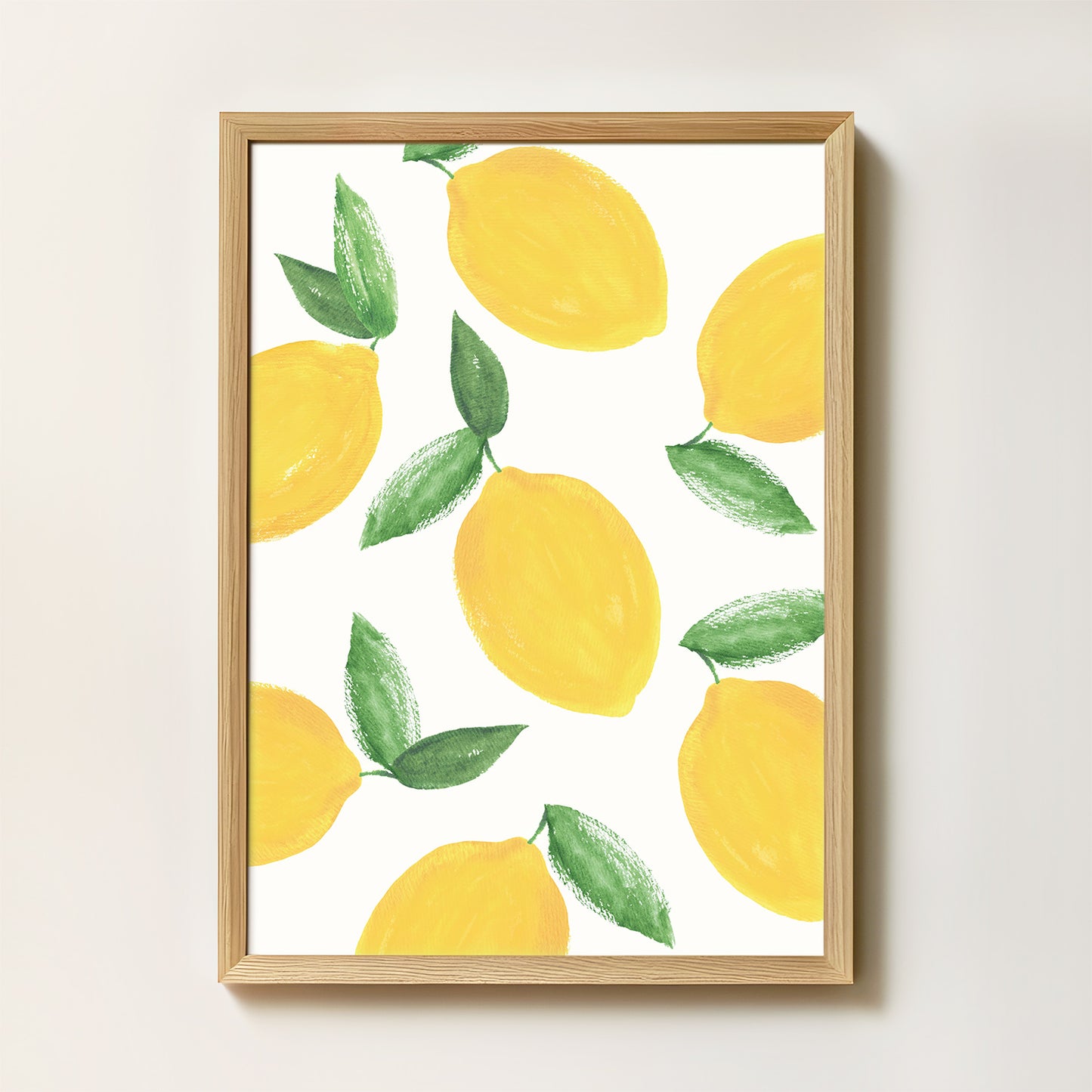 Affiche Motif Citrons