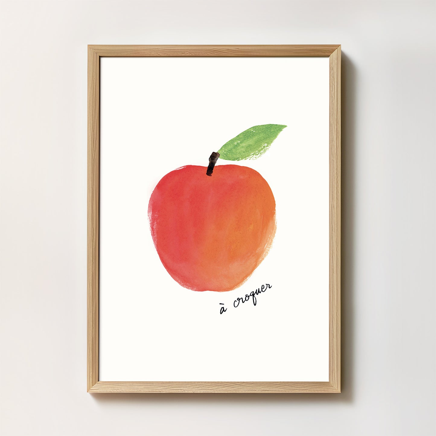 Affiche Pomme "A croquer"