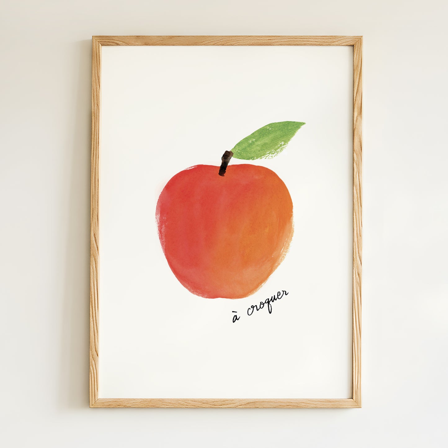 Affiche Pomme "A croquer"