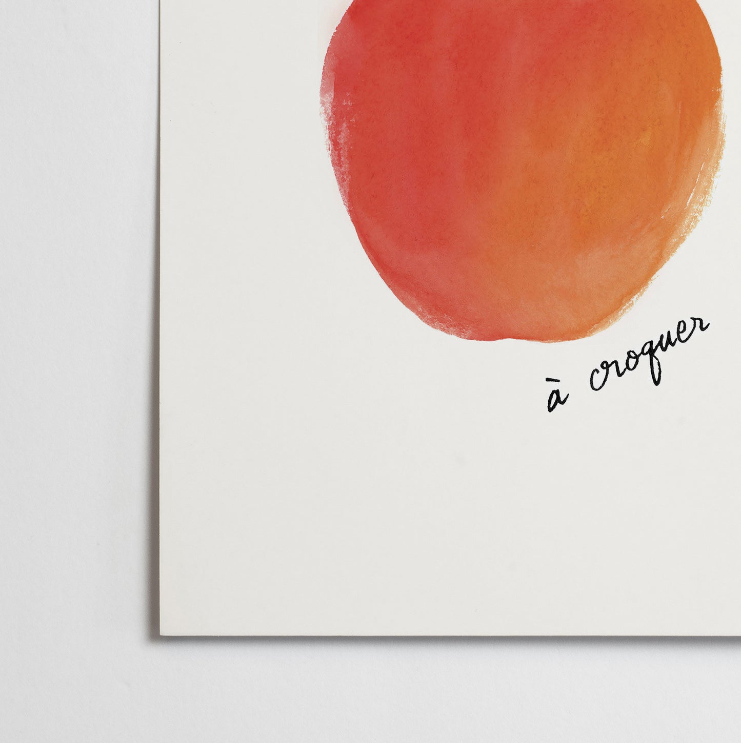Affiche Pomme "A croquer"