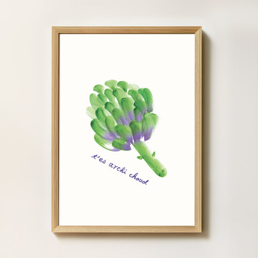 Affiche Artichaut "T'es archi chaud"