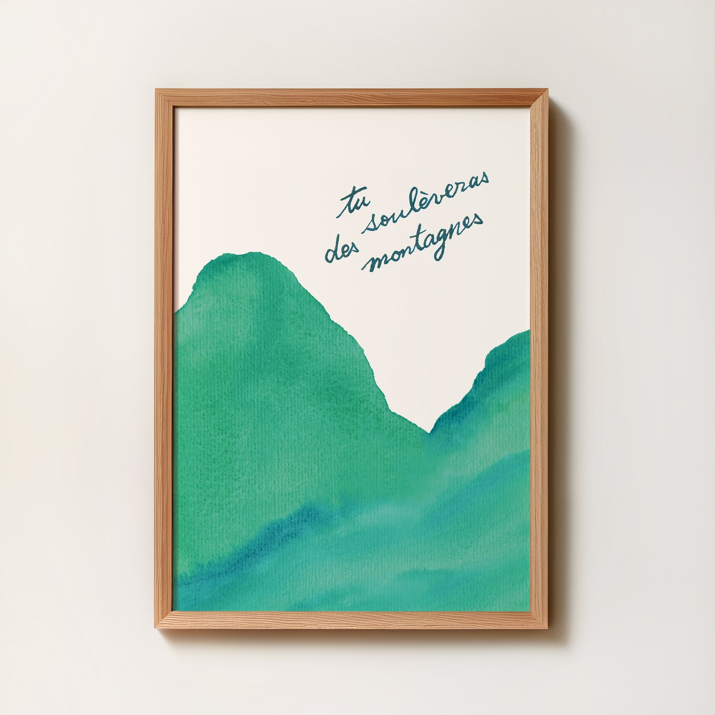 Affiche "Tu soulèveras des montagnes"