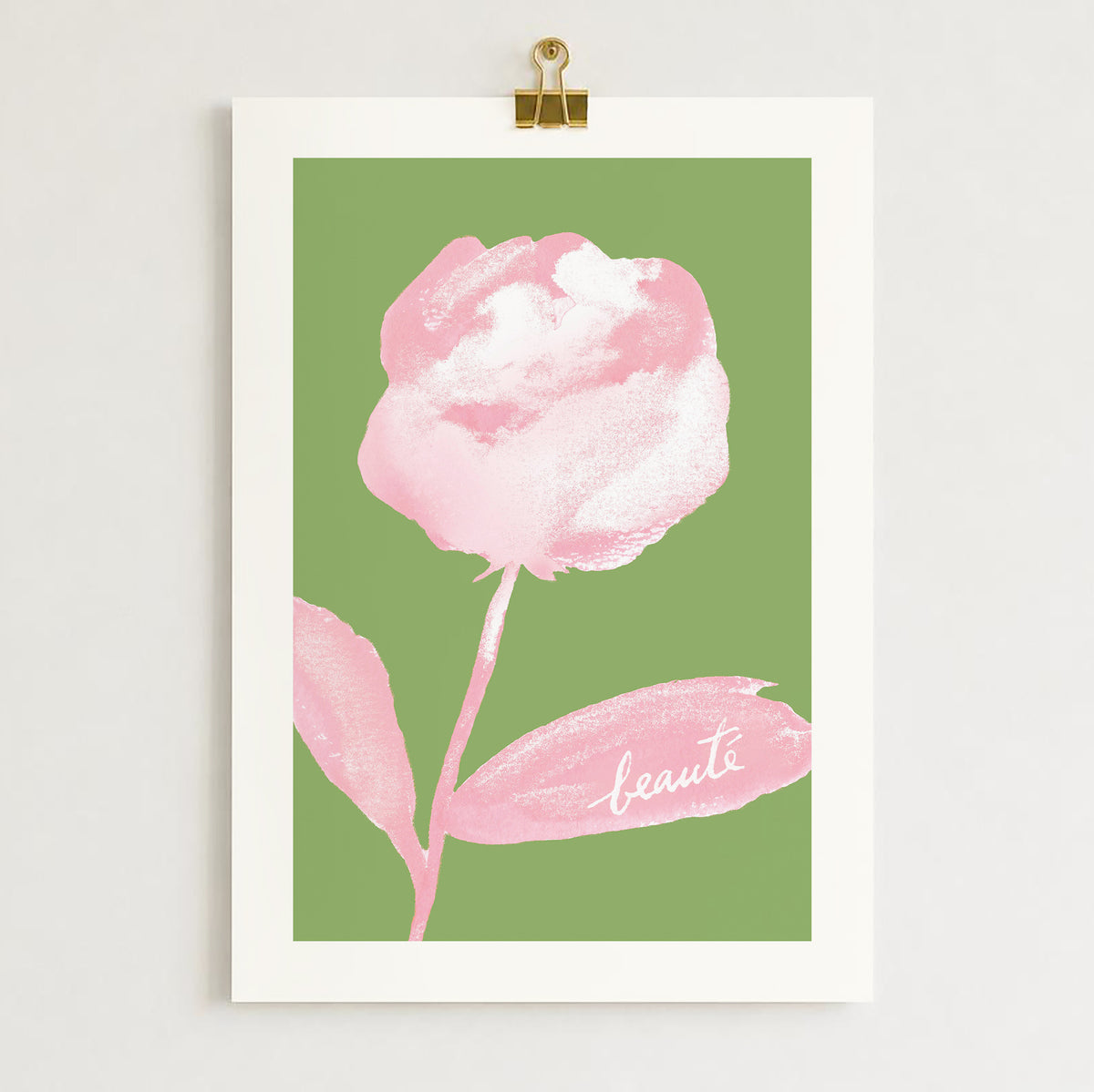 Affiche Pivoine "Beauté"