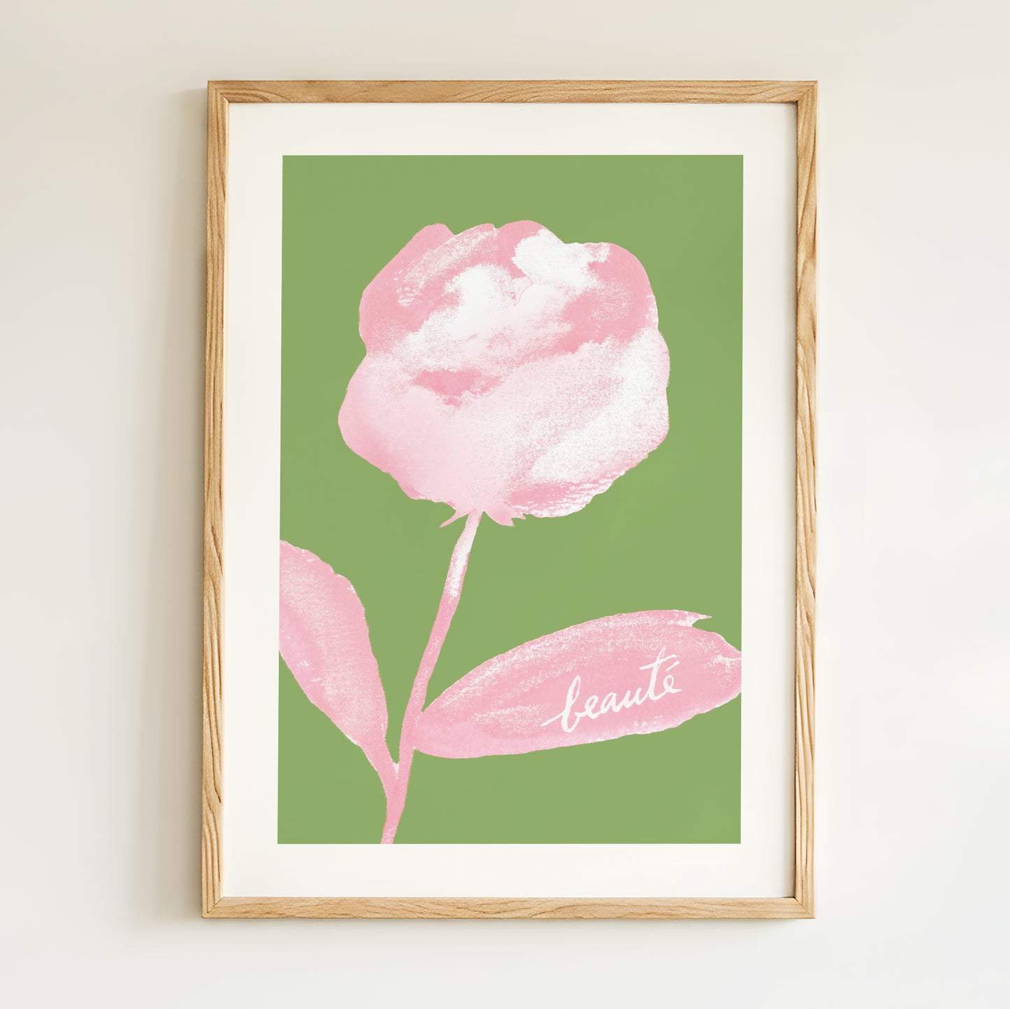 Affiche Pivoine "Beauté"