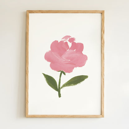 Affiche Fleur Rose