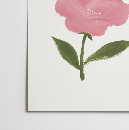 Affiche Fleur Rose