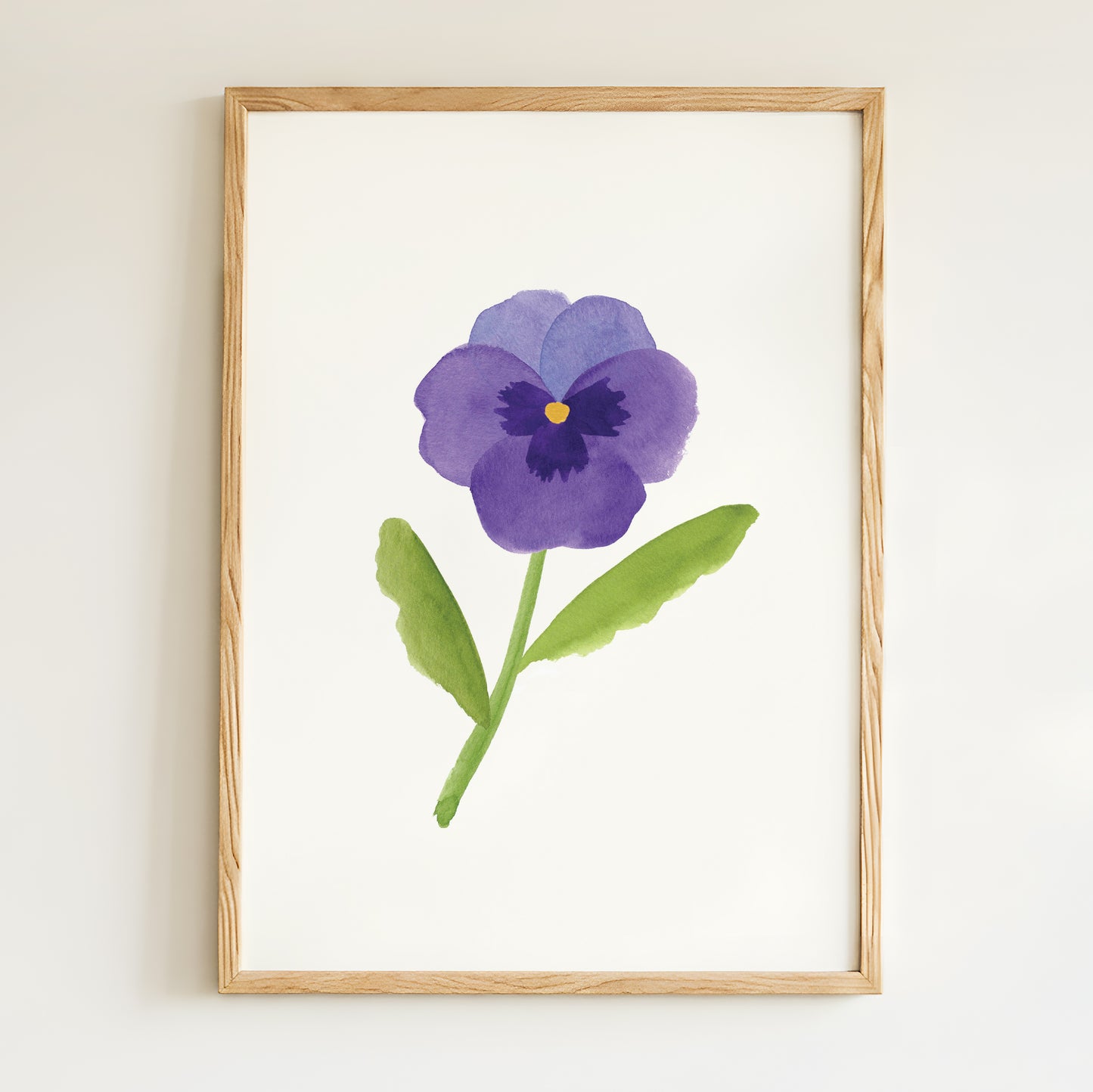 Affiche Fleur Pensée