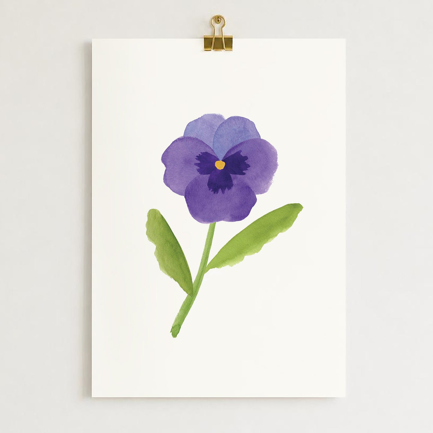 Affiche Fleur Pensée