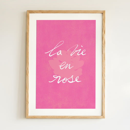 Affiche "La vie en rose"