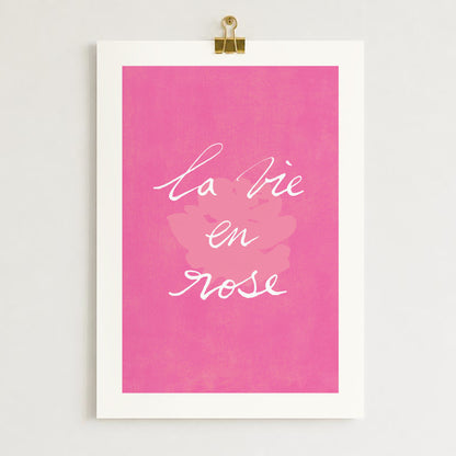 Affiche "La vie en rose"
