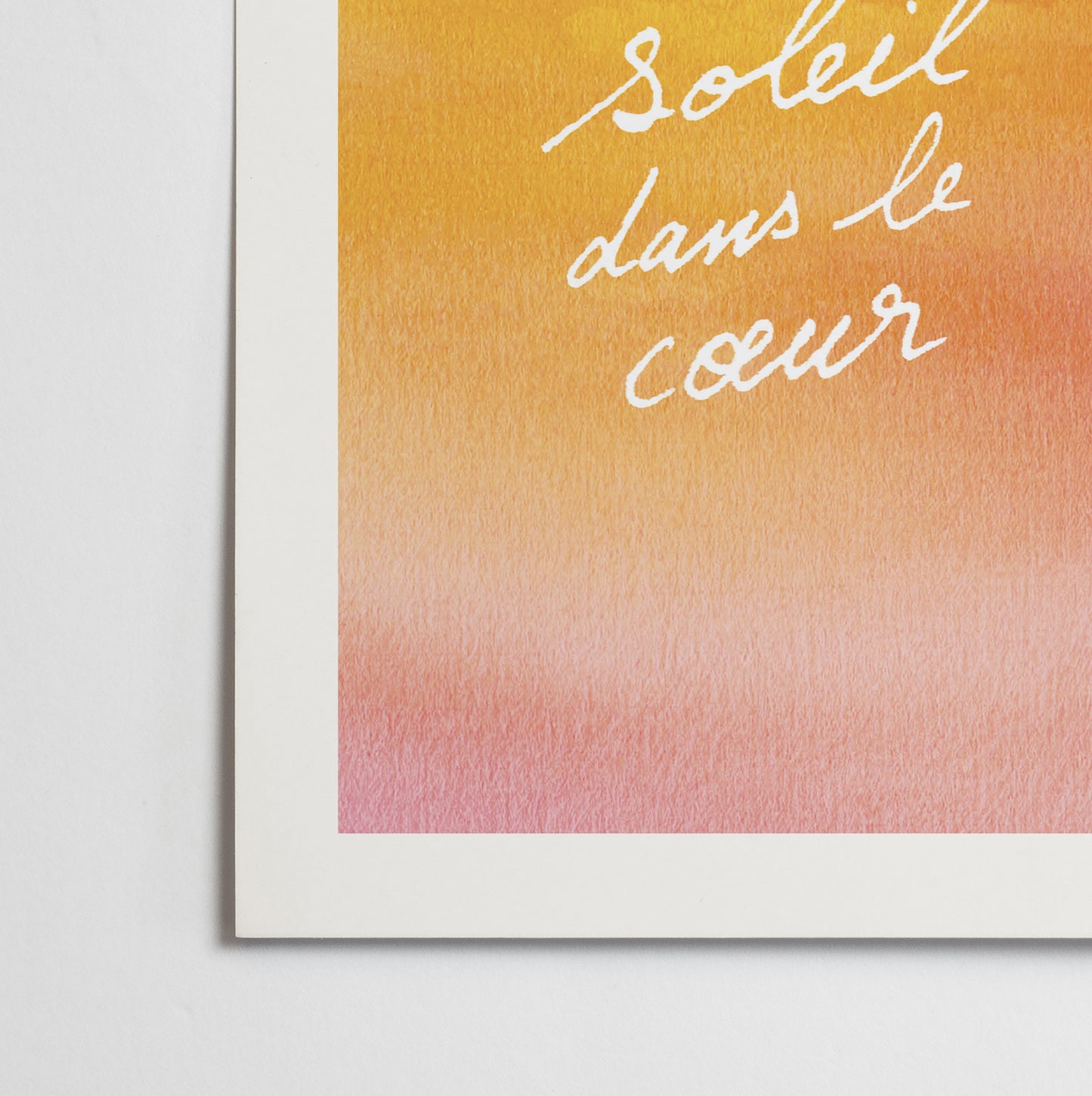 Affiche "Soleil dans le coeur"