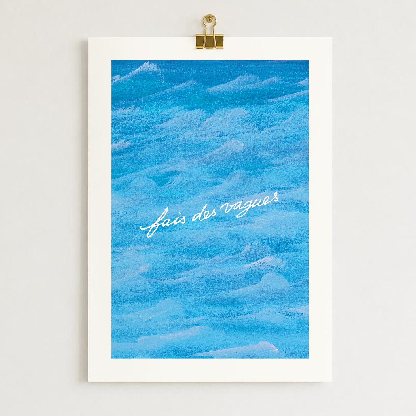 Affiche "Fais des vagues"