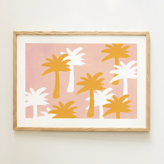 Affiche Motif Palmiers
