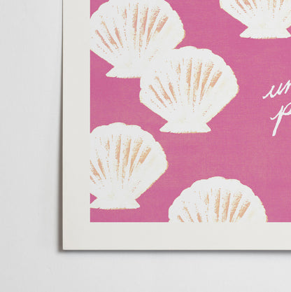 Affiche "Une perle rare" - Rose
