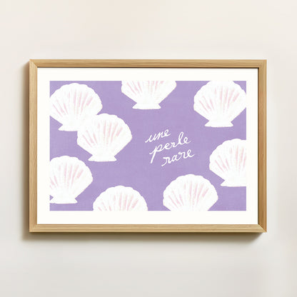 Affiche "Une perle rare" - Violet
