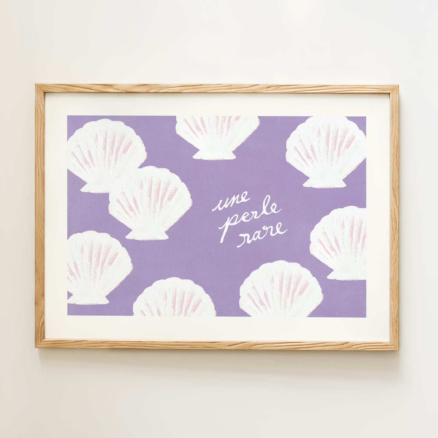 Affiche "Une perle rare" - Violet