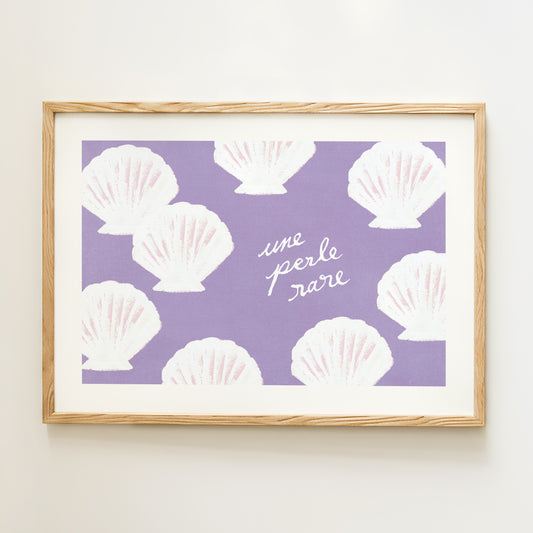 Affiche "Une perle rare" - Violet