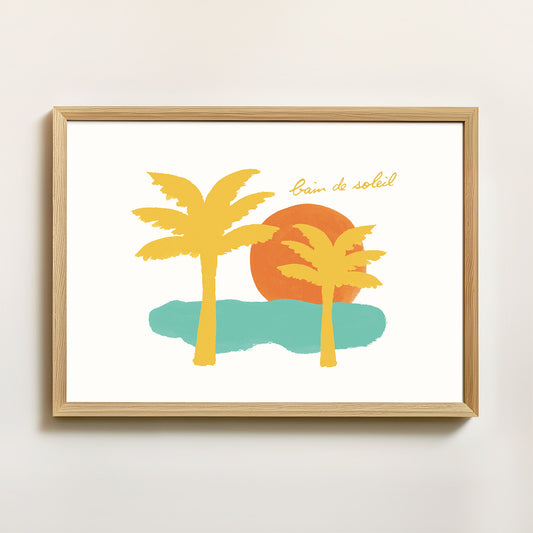 Affiche "Bain de soleil"
