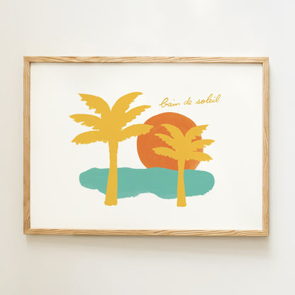 Affiche "Bain de soleil"