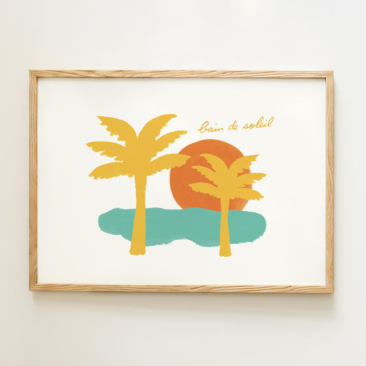 Affiche "Bain de soleil"