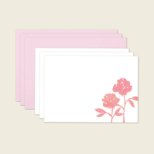 Set de 3 cartes de correspondance 2 Roses