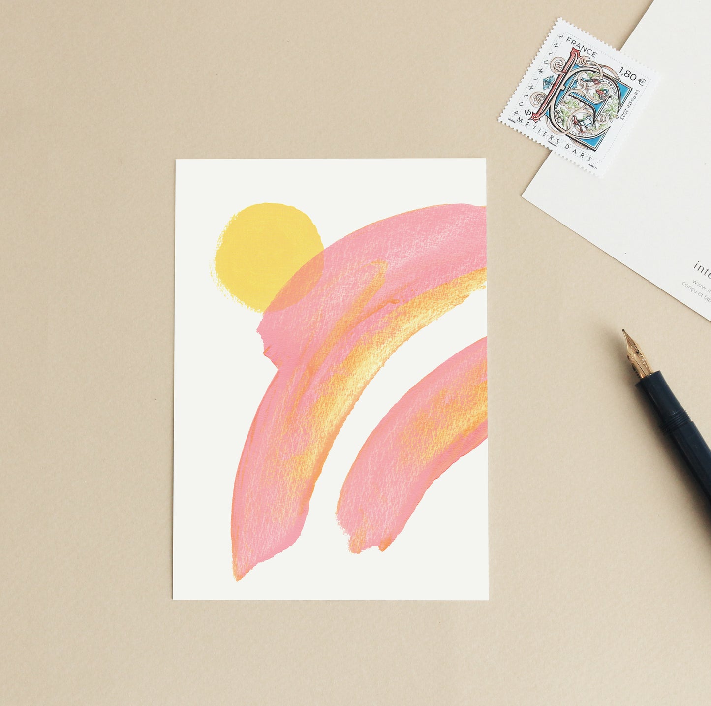 Carte d'art Arc-en-ciel