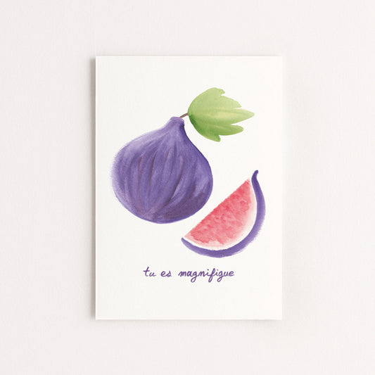 Carte d'art "Tu es magnifigue"