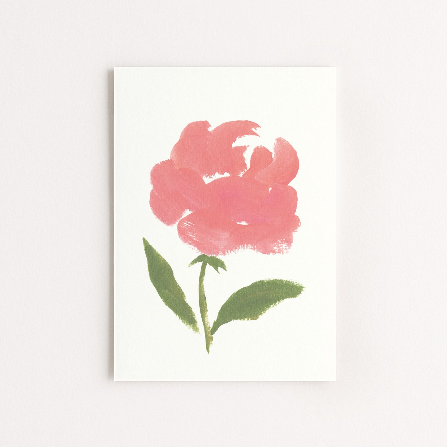 Carte d'art Rose