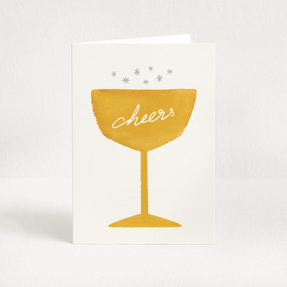 Carte de vœux Champagne "Cheers"