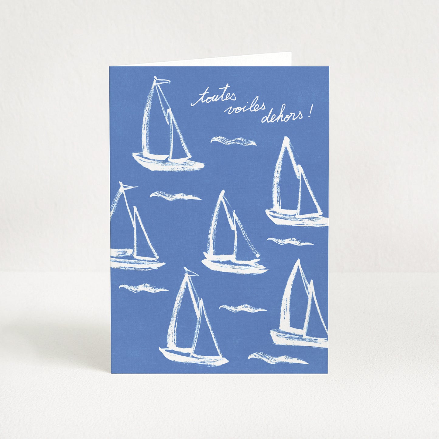 Carte de vœux Voiliers "Toutes voiles dehors"